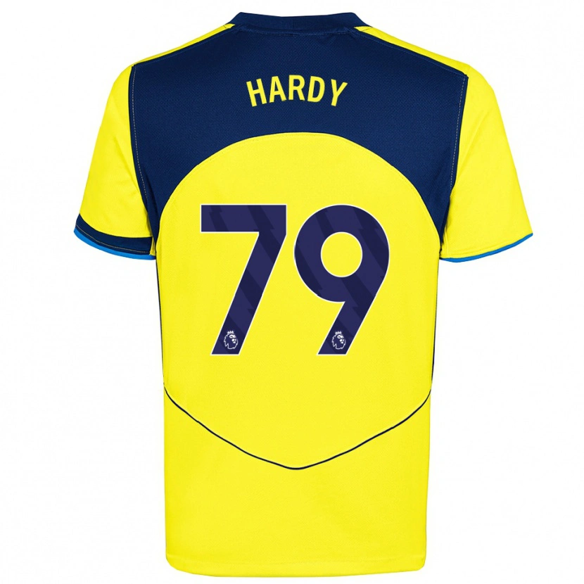 Danxen Børn Malachi Hardy #79 Gul Navy Tredje Sæt Spillertrøjer 2025/26 Trøje T-Shirt