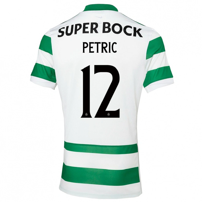 Danxen Mænd Luka Petric #12 Grøn Hvid Hjemmebane Spillertrøjer 2025/26 Trøje T-Shirt