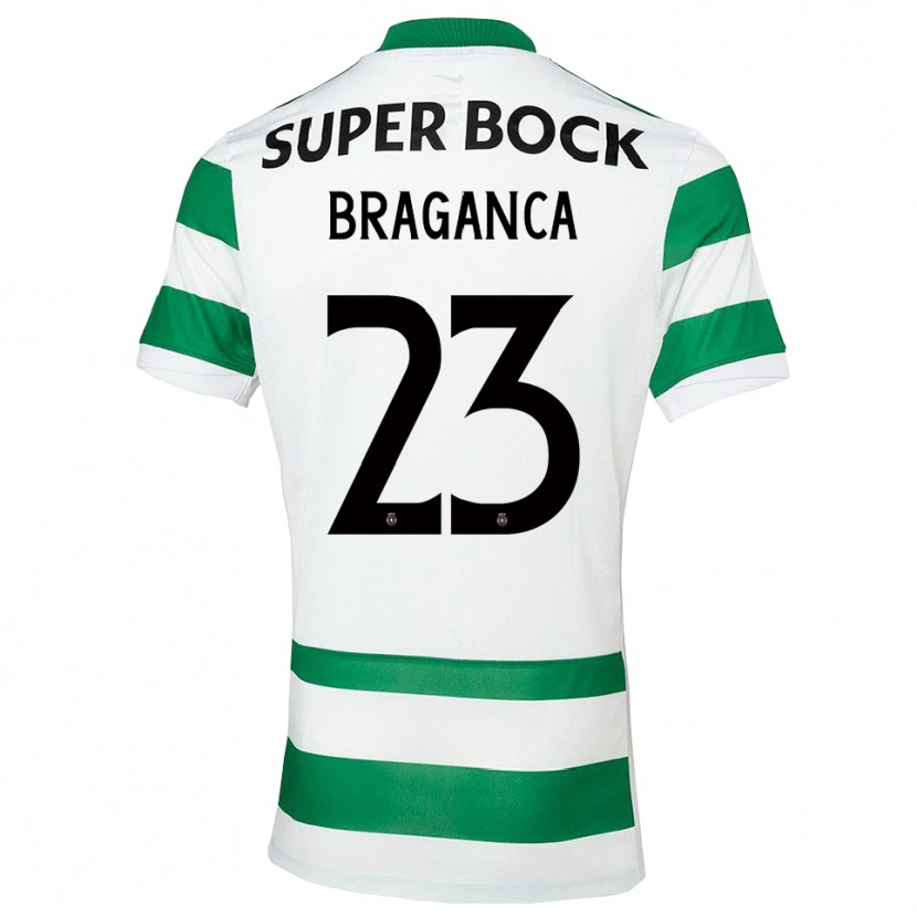 Danxen Mænd Daniel Bragança #23 Grøn Hvid Hjemmebane Spillertrøjer 2025/26 Trøje T-Shirt