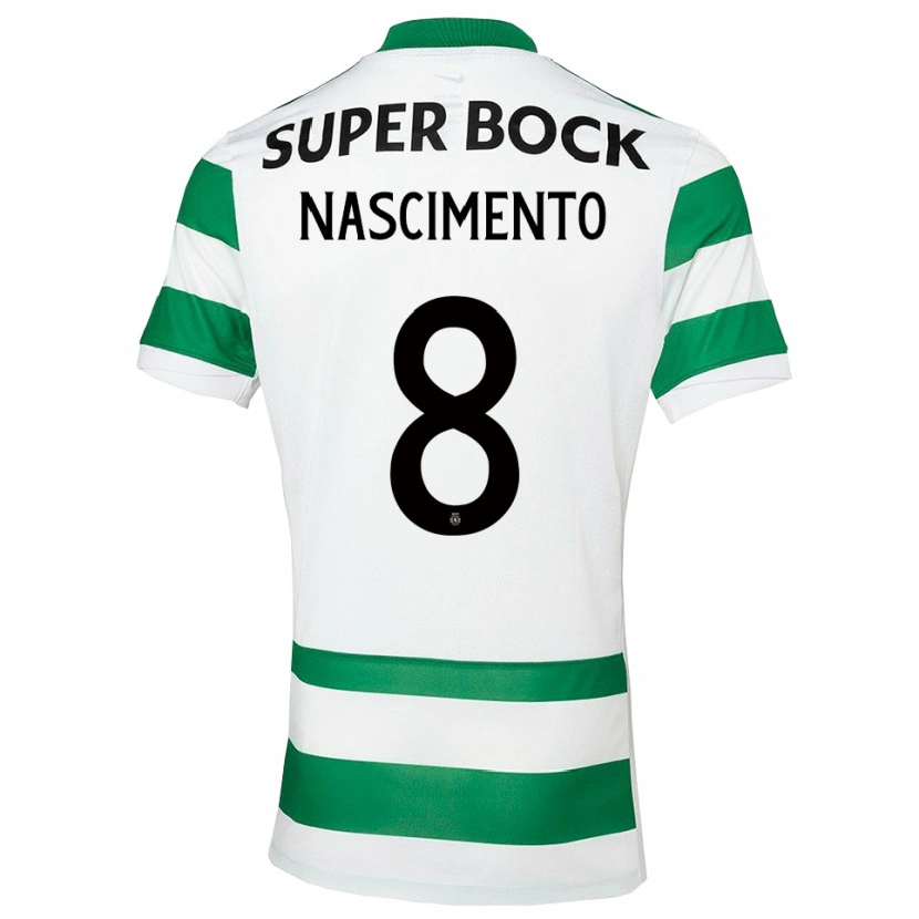 Danxen Mænd Sandro Nascimento #8 Grøn Hvid Hjemmebane Spillertrøjer 2025/26 Trøje T-Shirt