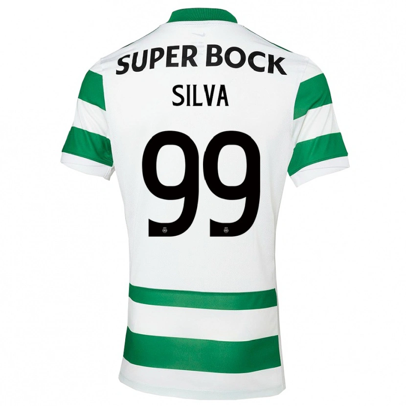Danxen Mænd Francisco Silva #99 Grøn Hvid Hjemmebane Spillertrøjer 2025/26 Trøje T-Shirt