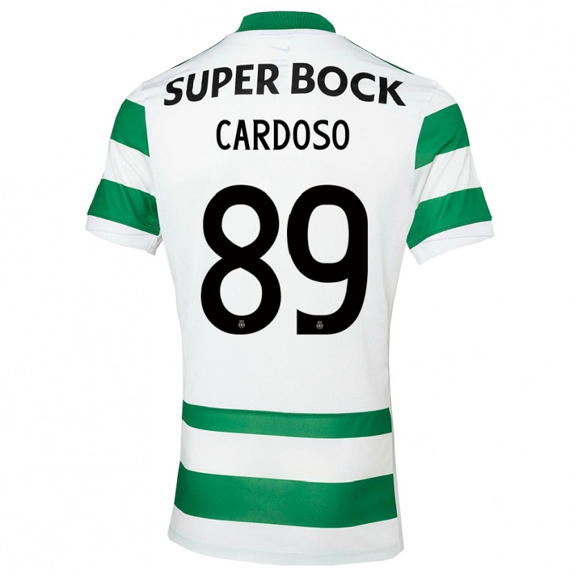 Danxen Mænd Nilton Cardoso #89 Grøn Hvid Hjemmebane Spillertrøjer 2025/26 Trøje T-Shirt