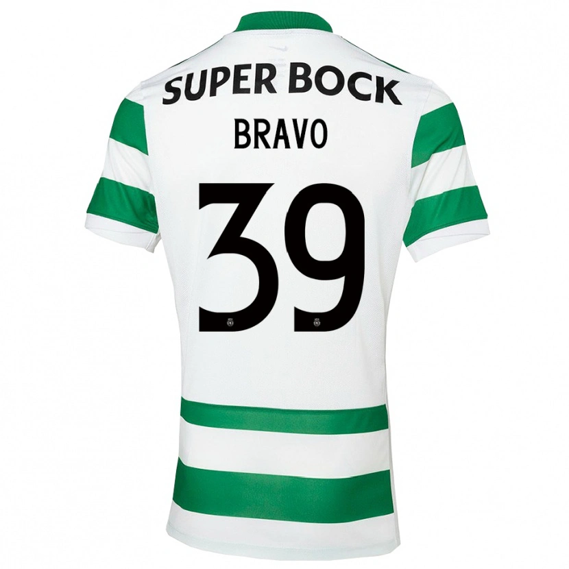 Danxen Mænd Andreia Bravo #39 Grøn Hvid Hjemmebane Spillertrøjer 2025/26 Trøje T-Shirt