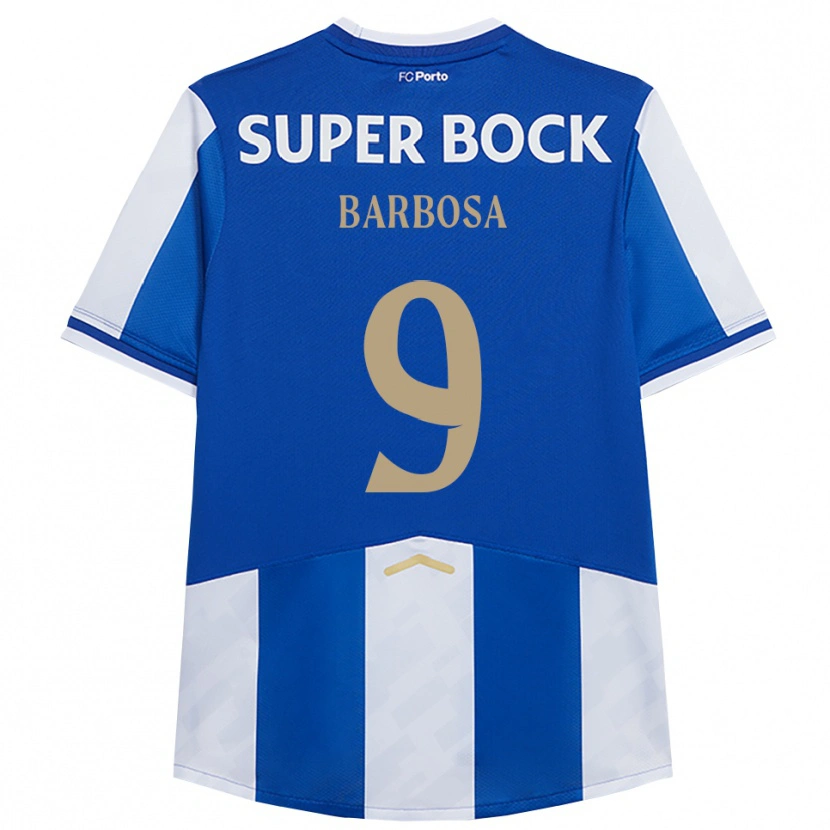 Danxen Mænd Rodrigo Barbosa #9 Blå Hvid Hjemmebane Spillertrøjer 2025/26 Trøje T-Shirt