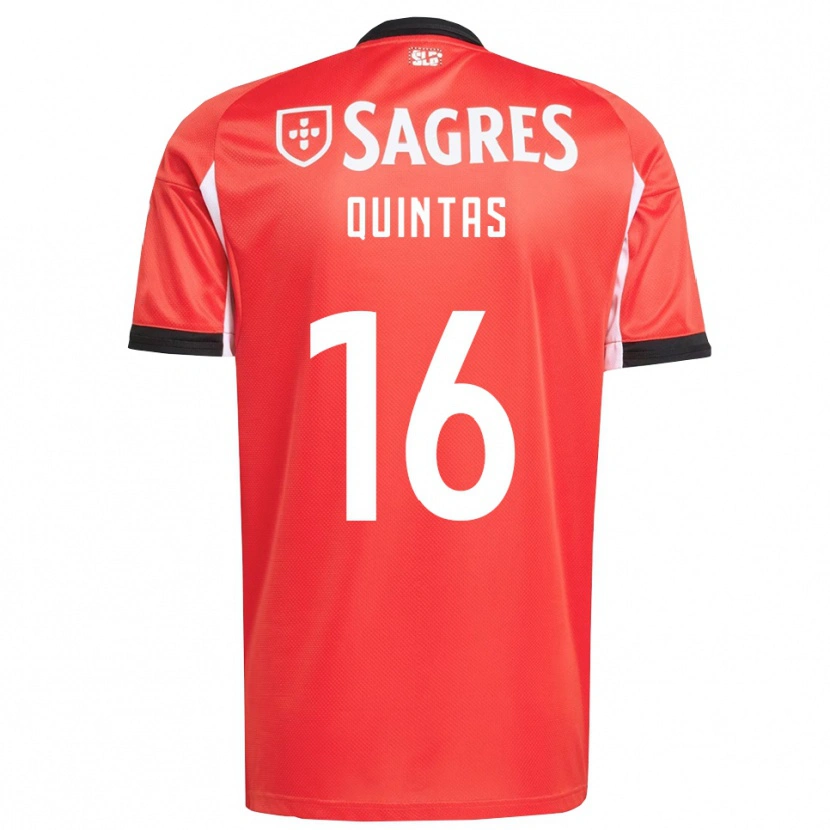 Danxen Mænd Rafael Quintas #16 Rød Hvid Hjemmebane Spillertrøjer 2025/26 Trøje T-Shirt