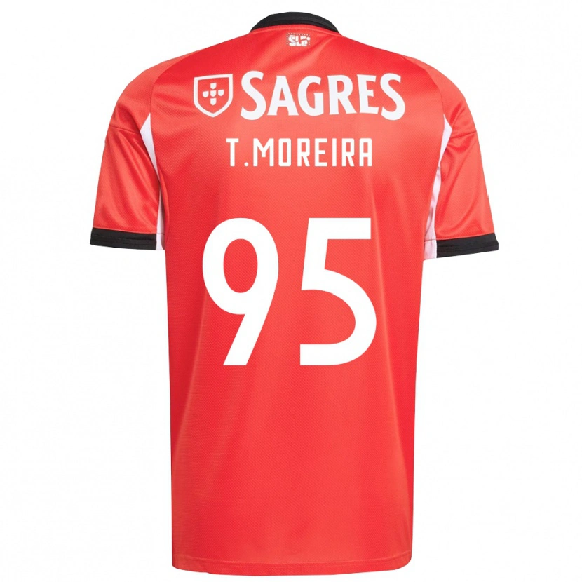 Danxen Mænd Tomás Moreira #95 Rød Hvid Hjemmebane Spillertrøjer 2025/26 Trøje T-Shirt