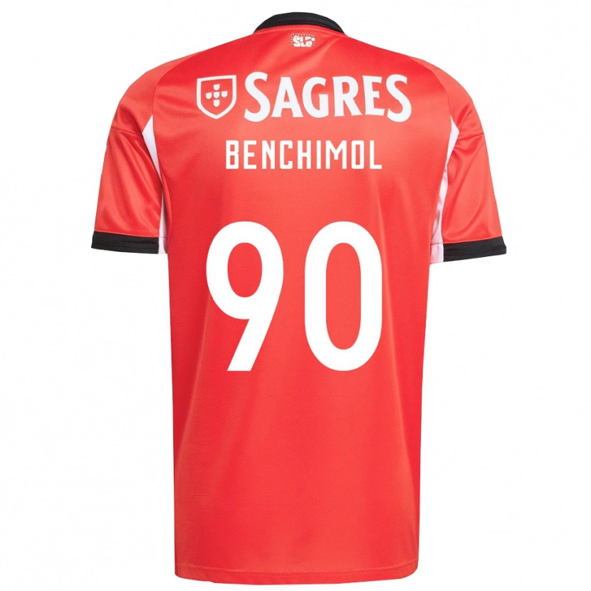 Danxen Mænd Benchimol #90 Rød Hvid Hjemmebane Spillertrøjer 2025/26 Trøje T-Shirt