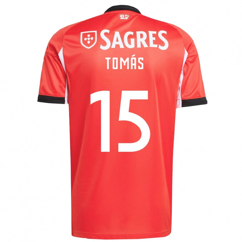 Danxen Mænd Tomás Ferreira #15 Rød Hvid Hjemmebane Spillertrøjer 2025/26 Trøje T-Shirt