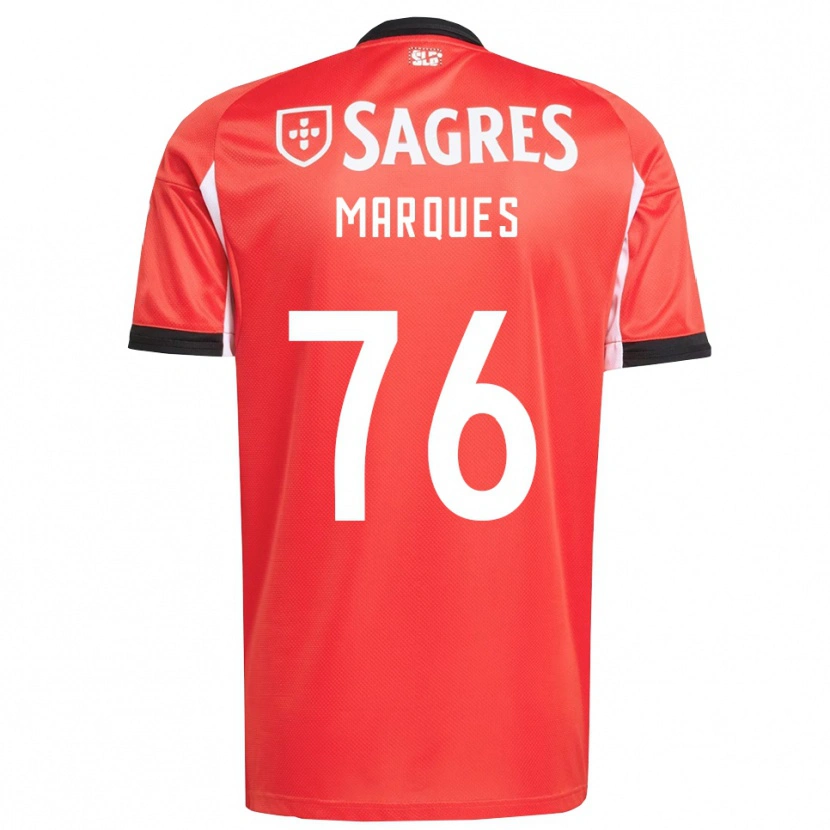 Danxen Mænd Gustavo Marques #76 Rød Hvid Hjemmebane Spillertrøjer 2025/26 Trøje T-Shirt