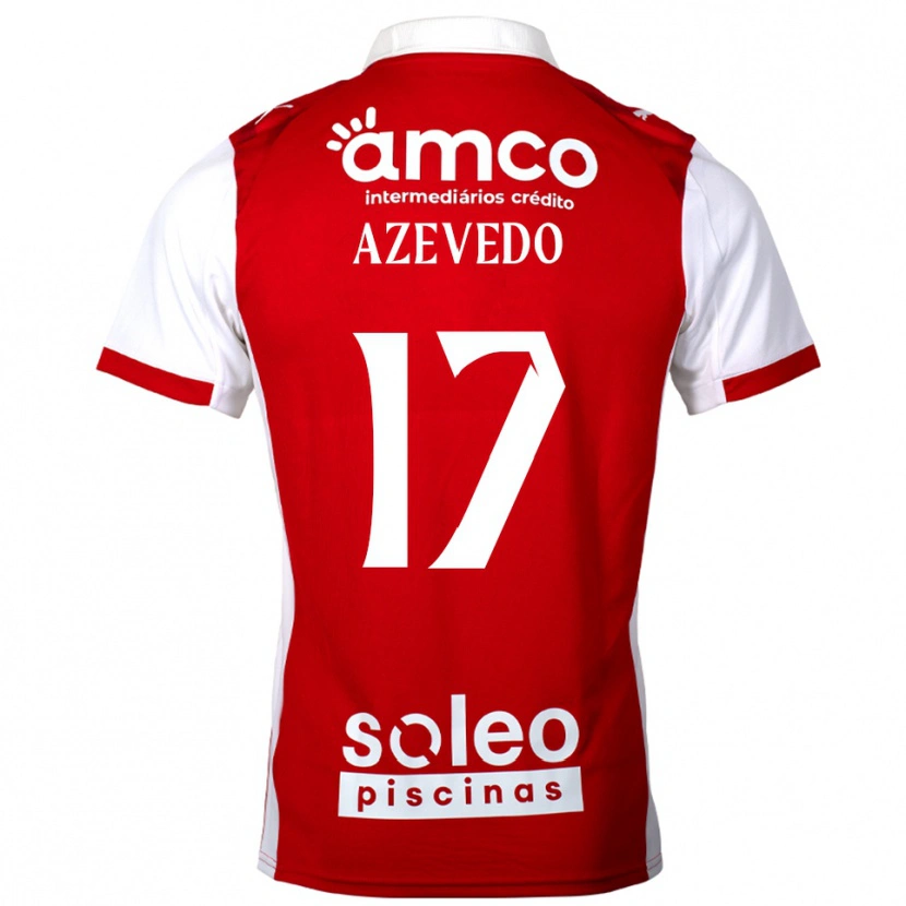 Danxen Mænd Mariana Azevedo #17 Rød Hvid Hjemmebane Spillertrøjer 2025/26 Trøje T-Shirt