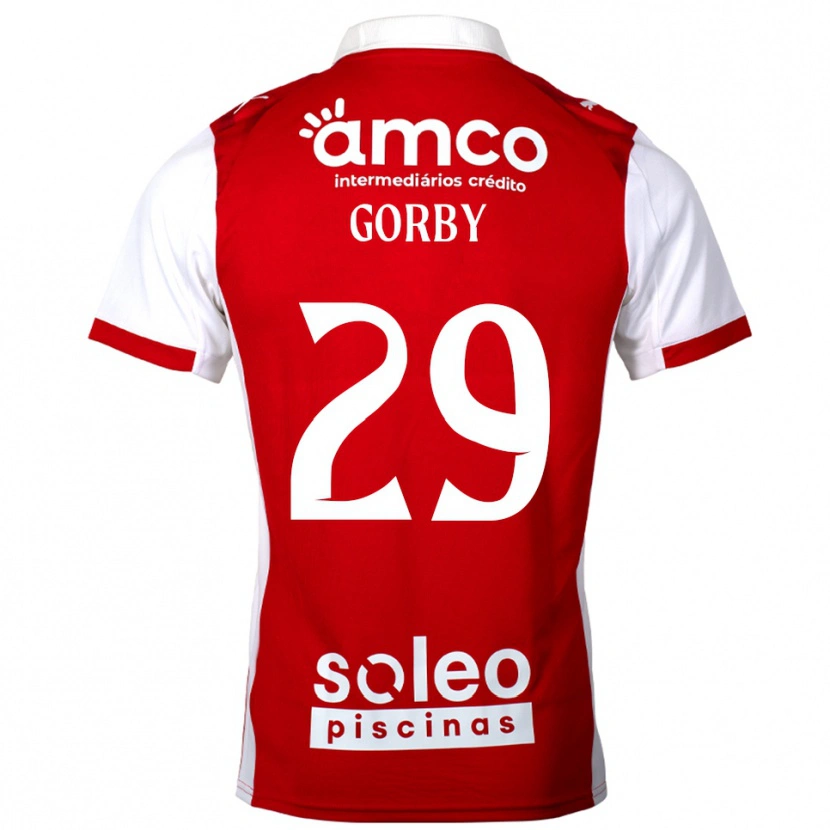 Danxen Mænd Gorby #29 Rød Hvid Hjemmebane Spillertrøjer 2025/26 Trøje T-Shirt