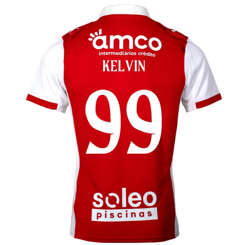 Danxen Mænd Kauan Kelvin #99 Rød Hvid Hjemmebane Spillertrøjer 2025/26 Trøje T-Shirt