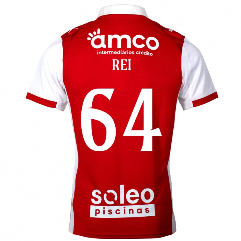 Danxen Mænd Ricardo Rei #64 Rød Hvid Hjemmebane Spillertrøjer 2025/26 Trøje T-Shirt