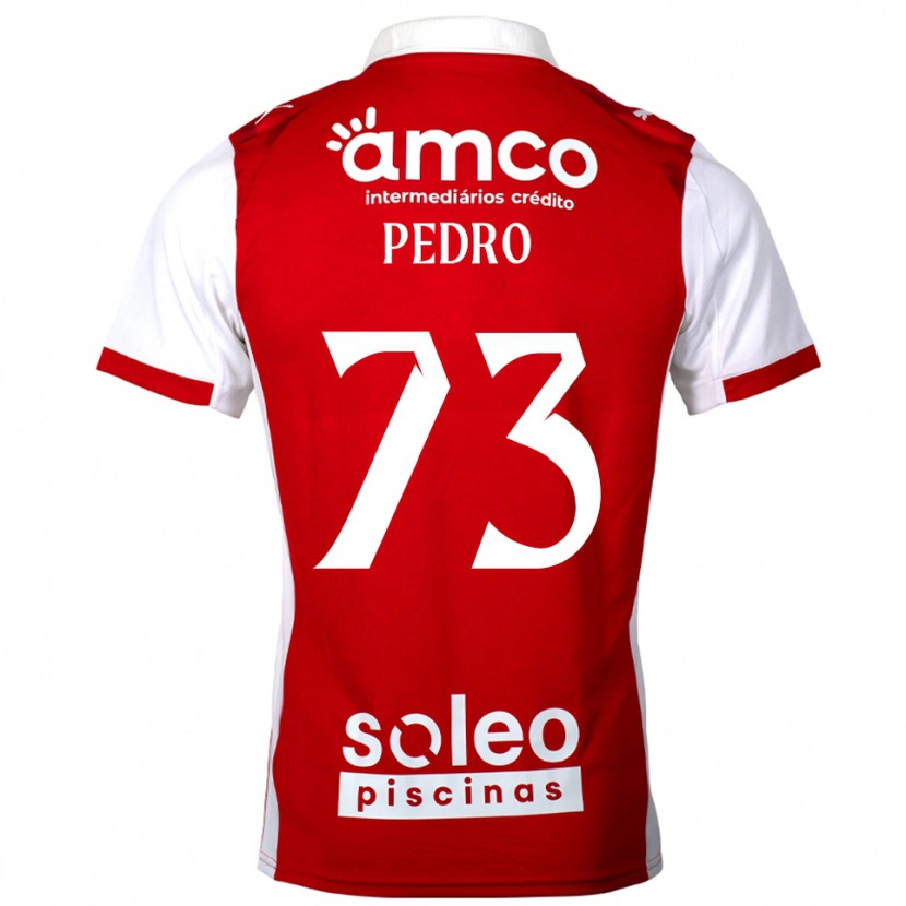 Danxen Mænd Zé Pedro #73 Rød Hvid Hjemmebane Spillertrøjer 2025/26 Trøje T-Shirt