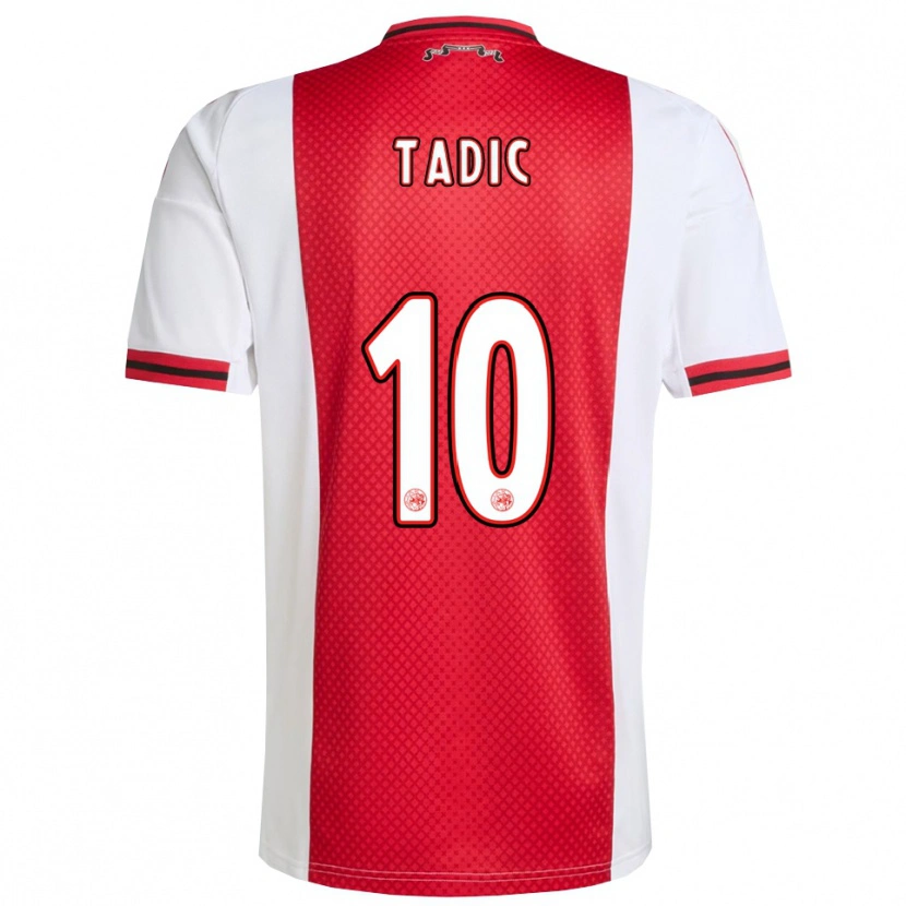 Danxen Mænd Dusan Tadic #10 Rød Hvid Hjemmebane Spillertrøjer 2025/26 Trøje T-Shirt
