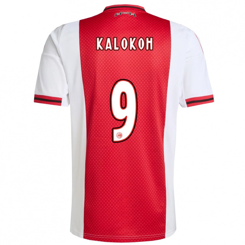 Danxen Mænd David Kalokoh #9 Rød Hvid Hjemmebane Spillertrøjer 2025/26 Trøje T-Shirt