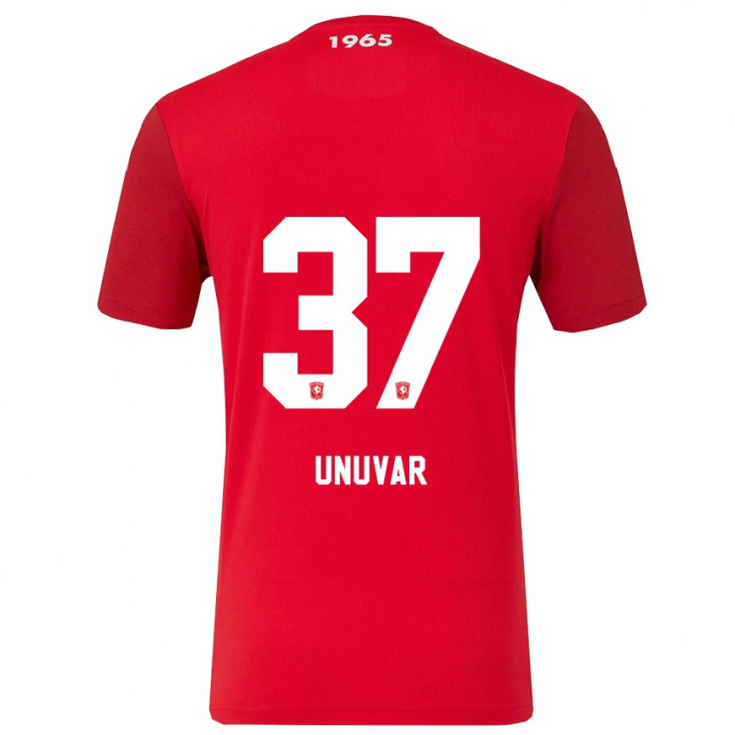 Danxen Mænd Naci Ünüvar #37 Rød Hvid Hjemmebane Spillertrøjer 2025/26 Trøje T-Shirt