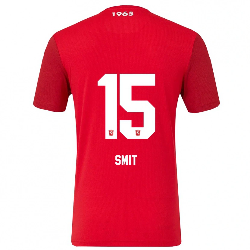 Danxen Mænd Mauro Smit #15 Rød Hvid Hjemmebane Spillertrøjer 2025/26 Trøje T-Shirt