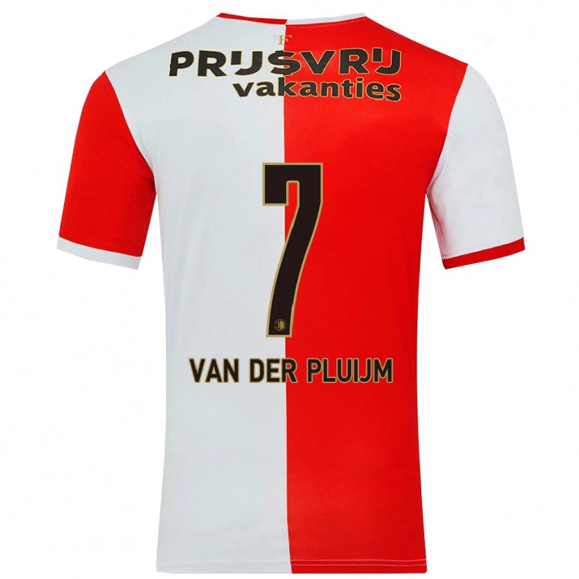 Danxen Mænd Marvin Van Der Pluijm #7 Rød Hvid Hjemmebane Spillertrøjer 2025/26 Trøje T-Shirt