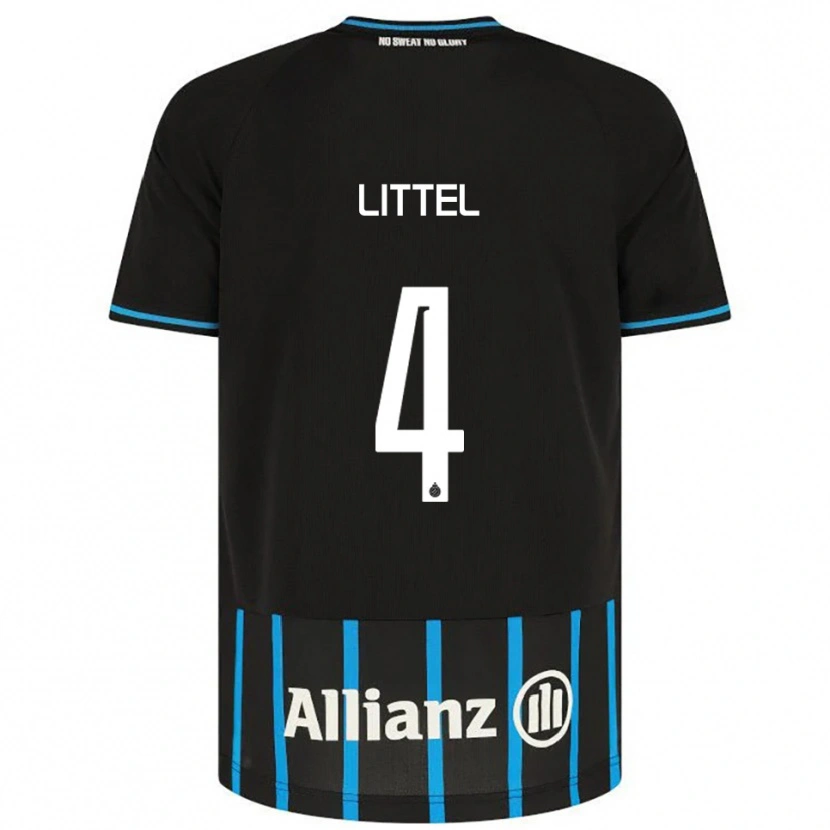 Danxen Mænd Amy Littel #4 Sort Blå Hjemmebane Spillertrøjer 2025/26 Trøje T-Shirt