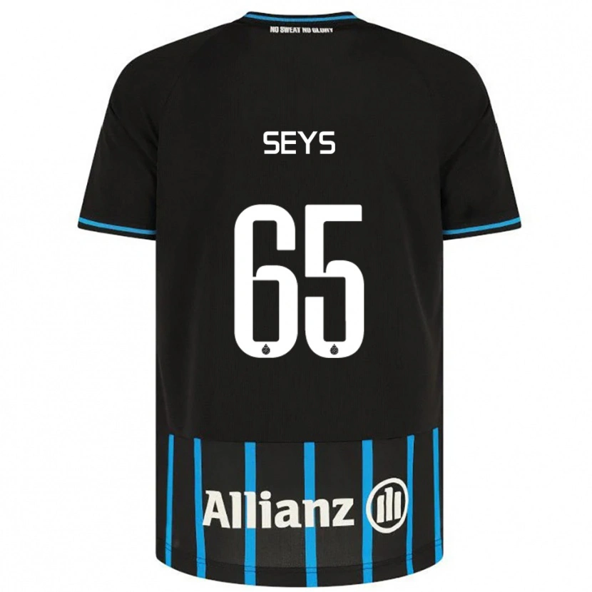 Danxen Mænd Joaquin Seys #65 Sort Blå Hjemmebane Spillertrøjer 2025/26 Trøje T-Shirt