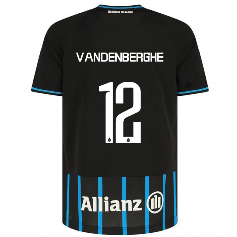 Danxen Mænd Xander Vandenberghe #12 Sort Blå Hjemmebane Spillertrøjer 2025/26 Trøje T-Shirt