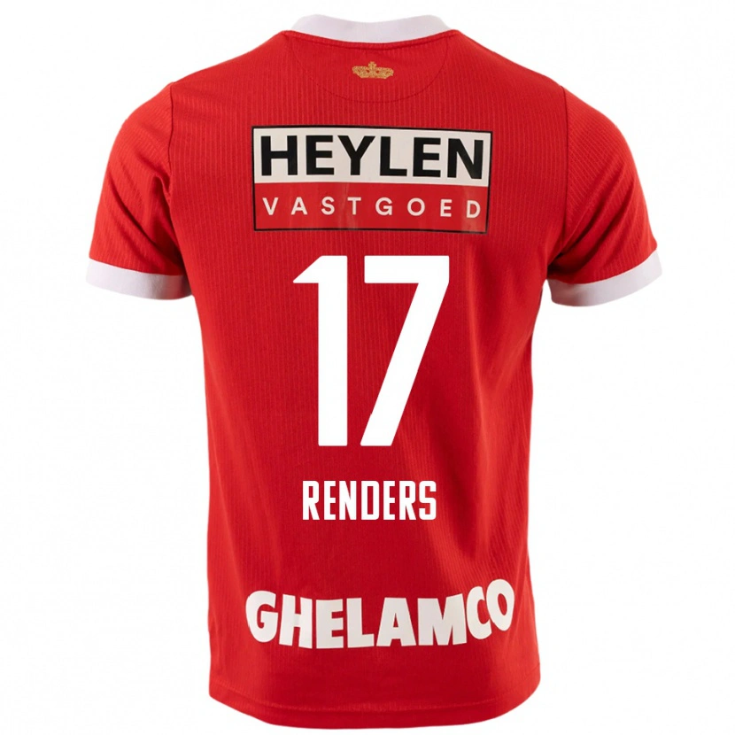 Danxen Mænd Semm Renders #17 Rød Hvid Hjemmebane Spillertrøjer 2025/26 Trøje T-Shirt