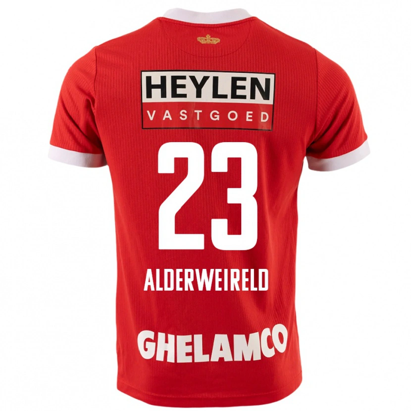 Danxen Mænd Toby Alderweireld #23 Rød Hvid Hjemmebane Spillertrøjer 2025/26 Trøje T-Shirt