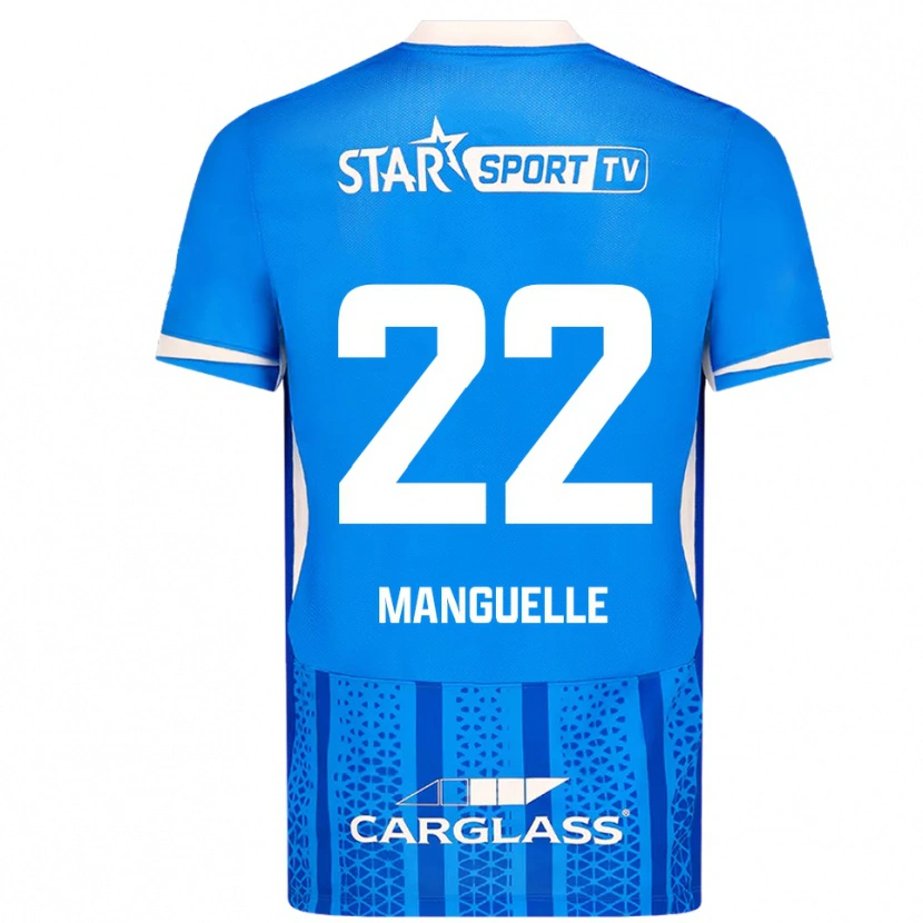 Danxen Mænd Brad Manguelle #22 Blå Hvid Hjemmebane Spillertrøjer 2025/26 Trøje T-Shirt