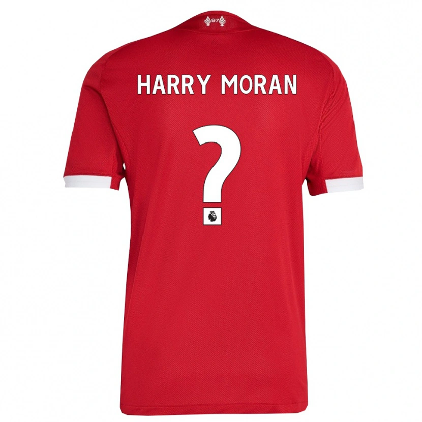 Danxen Mænd Harry Moran #0 Rød Hvid Hjemmebane Spillertrøjer 2025/26 Trøje T-Shirt