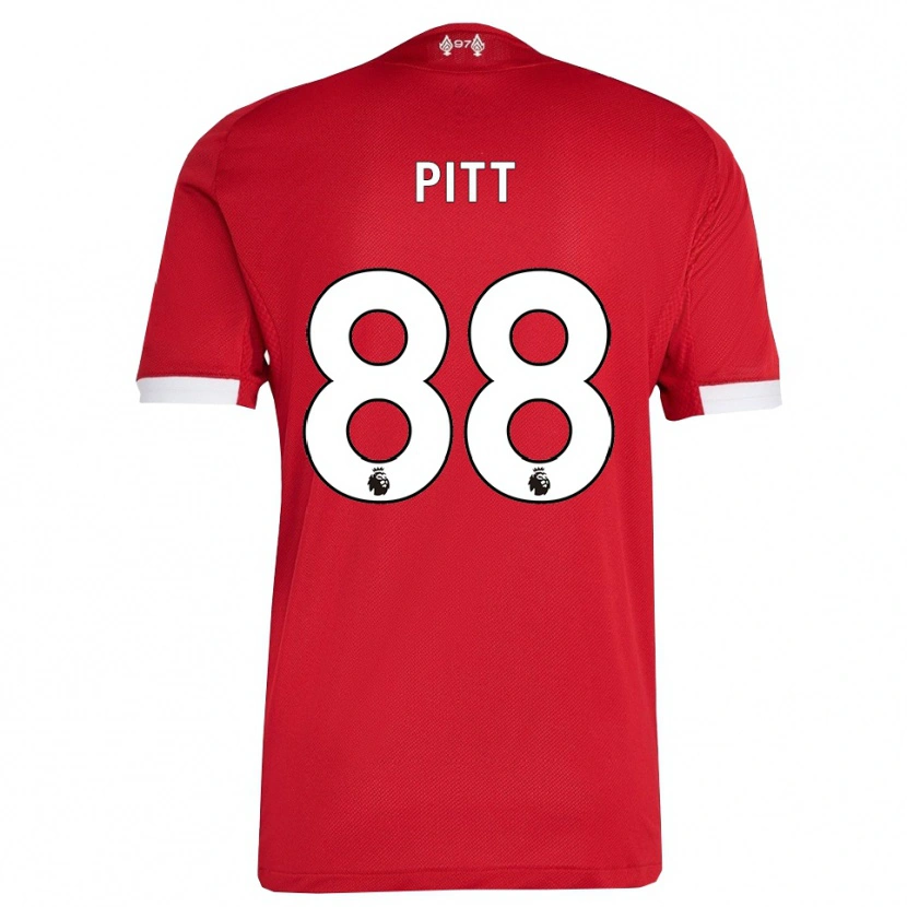 Danxen Mænd Lucas Pitt #88 Rød Hvid Hjemmebane Spillertrøjer 2025/26 Trøje T-Shirt