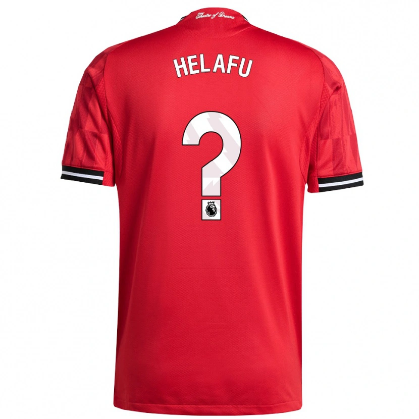 Danxen Mænd Yuel Helafu #0 Rød Sort Hvid Hjemmebane Spillertrøjer 2025/26 Trøje T-Shirt