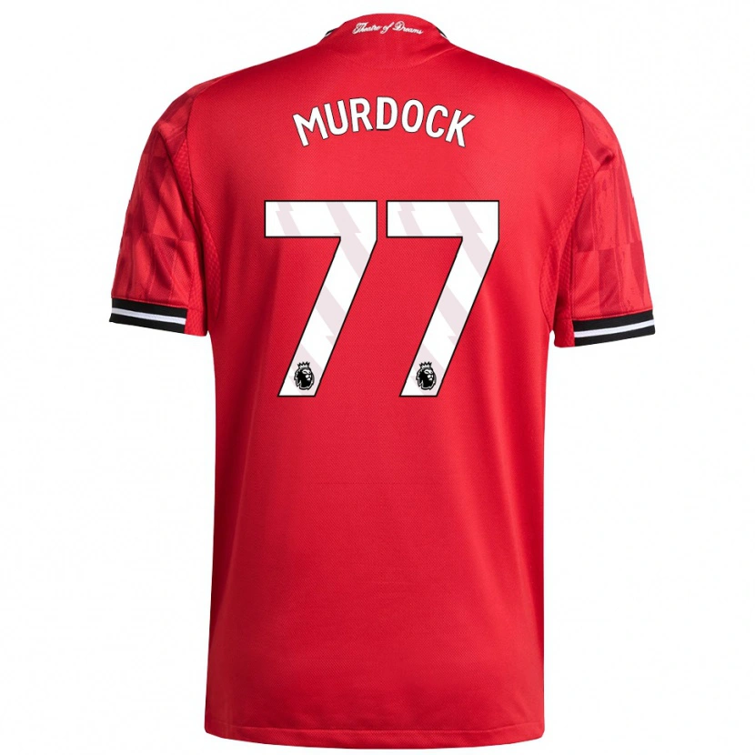Danxen Mænd Will Murdock #77 Rød Sort Hvid Hjemmebane Spillertrøjer 2025/26 Trøje T-Shirt