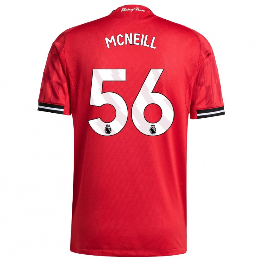 Danxen Mænd Charlie Mcneill #56 Rød Sort Hvid Hjemmebane Spillertrøjer 2025/26 Trøje T-Shirt