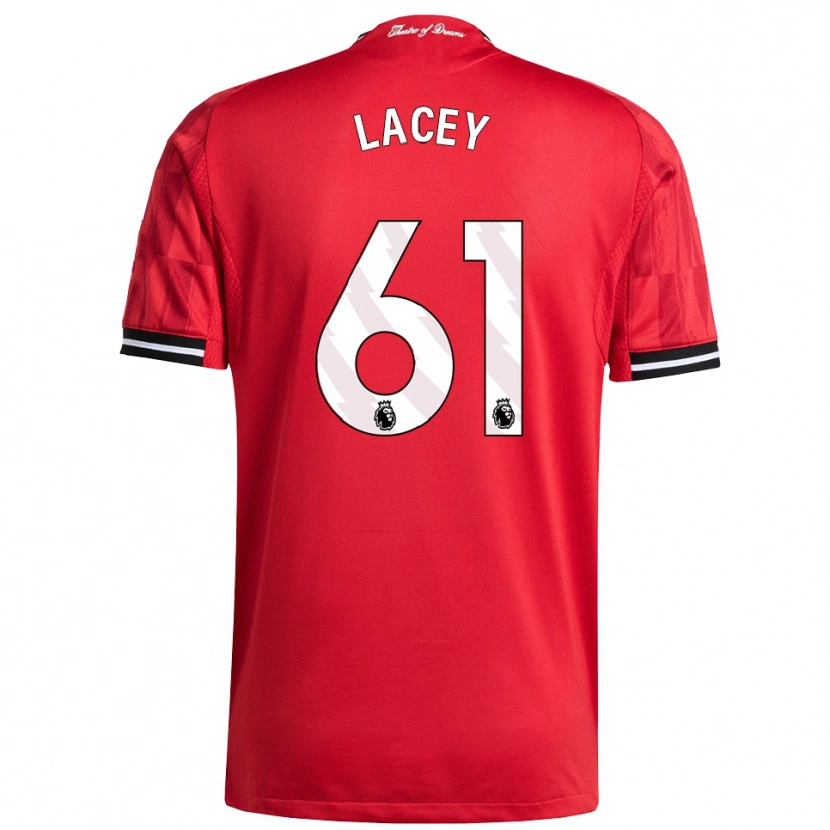 Danxen Mænd Shea Lacey #61 Rød Sort Hvid Hjemmebane Spillertrøjer 2025/26 Trøje T-Shirt