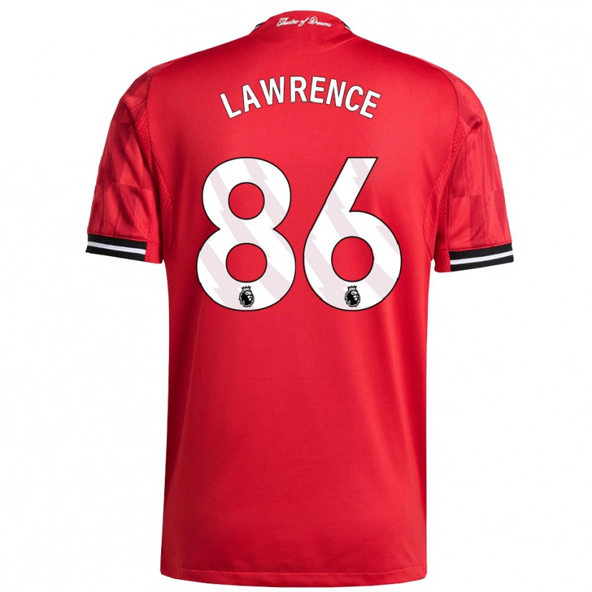 Danxen Mænd Marcus Lawrence #86 Rød Sort Hvid Hjemmebane Spillertrøjer 2025/26 Trøje T-Shirt