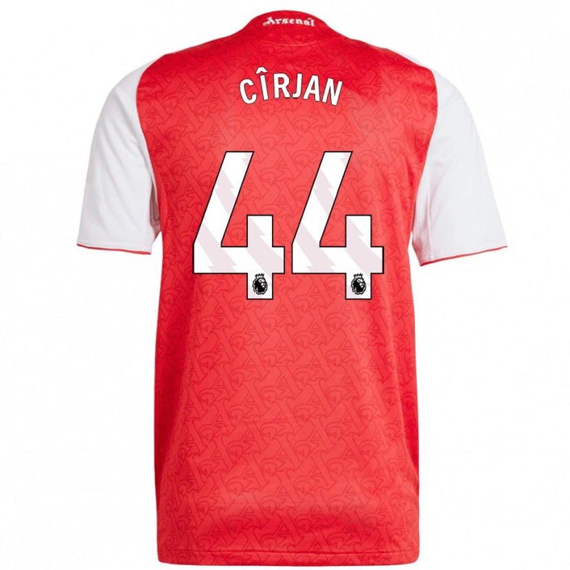 Danxen Mænd Catalin Cîrjan #44 Rød Hvid Hjemmebane Spillertrøjer 2025/26 Trøje T-Shirt