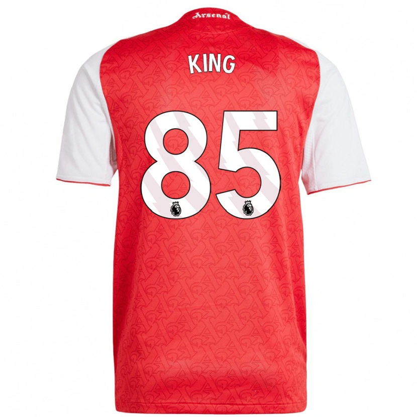 Danxen Mænd Josiah King #85 Rød Hvid Hjemmebane Spillertrøjer 2025/26 Trøje T-Shirt