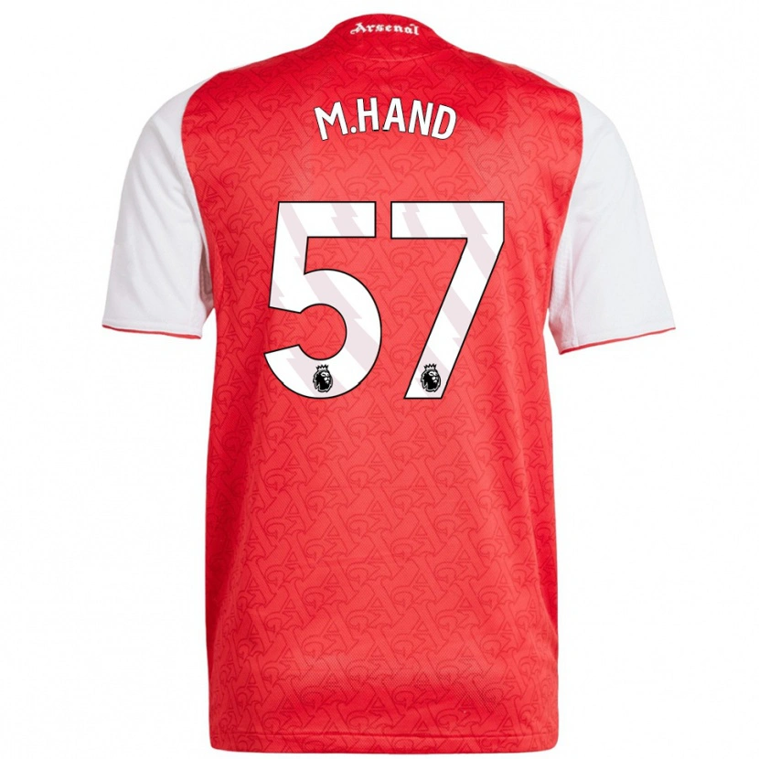 Danxen Mænd Ismail Oulad M'hand #57 Rød Hvid Hjemmebane Spillertrøjer 2025/26 Trøje T-Shirt