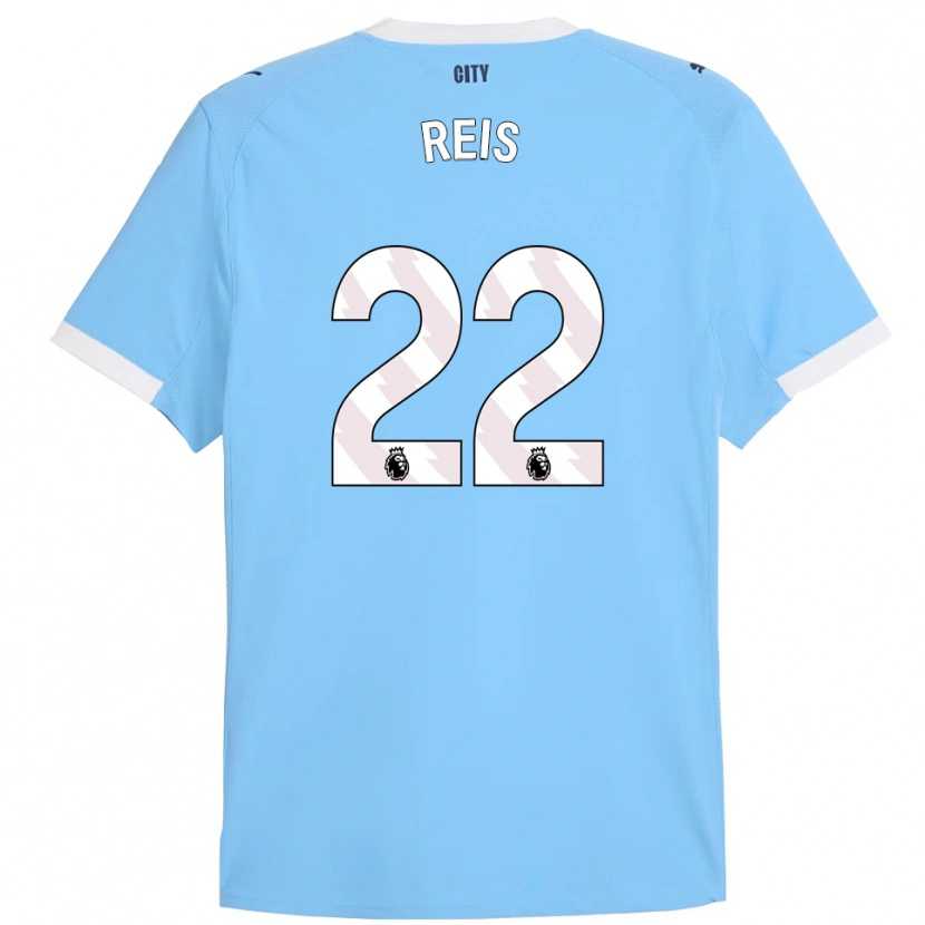 Danxen Mænd Vitor Reis #22 Himmelblå Hvid Hjemmebane Spillertrøjer 2025/26 Trøje T-Shirt