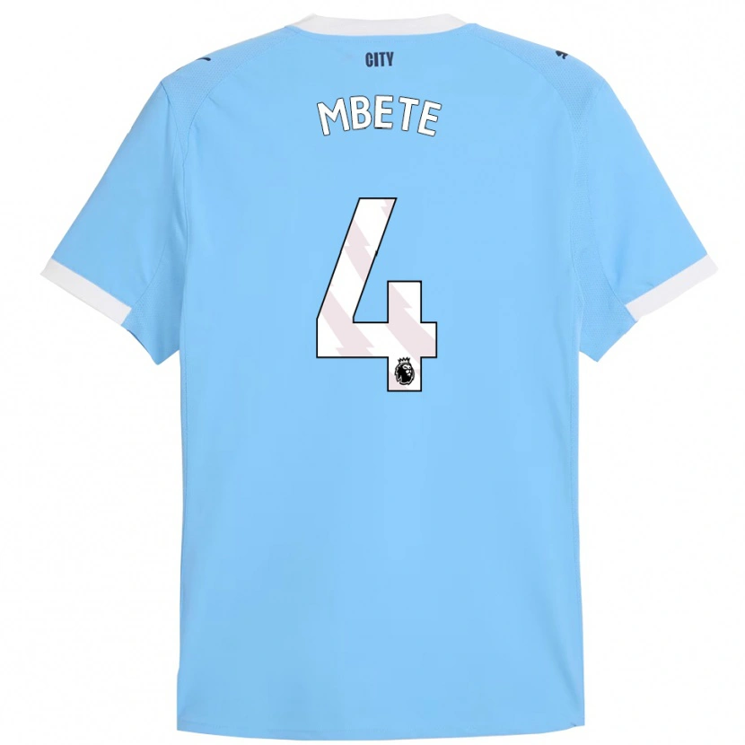 Danxen Mænd Luke Mbete #4 Himmelblå Hvid Hjemmebane Spillertrøjer 2025/26 Trøje T-Shirt