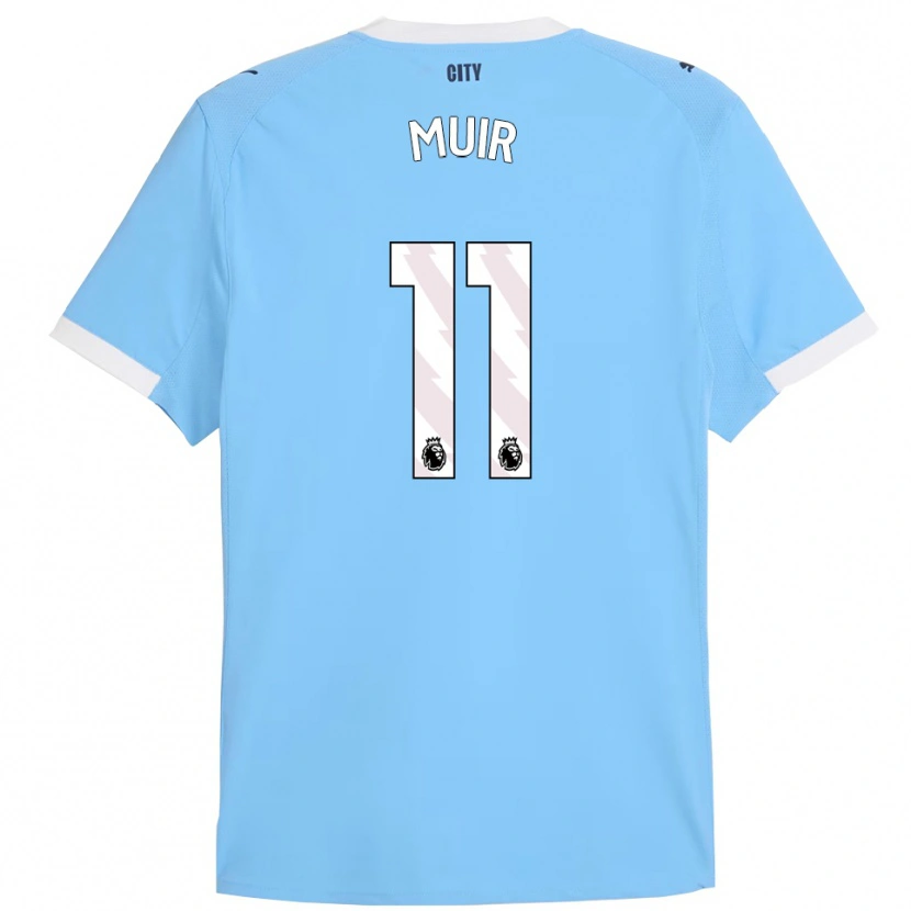 Danxen Mænd Ashton Muir #11 Himmelblå Hvid Hjemmebane Spillertrøjer 2025/26 Trøje T-Shirt