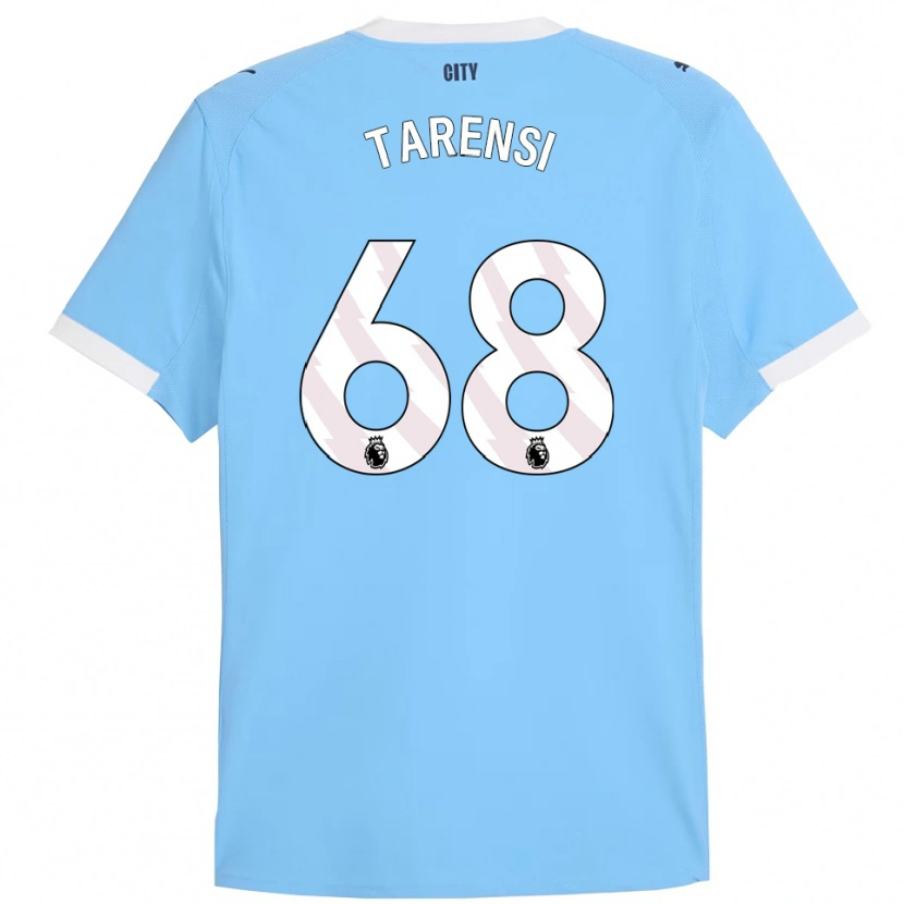Danxen Mænd Oscar Tarensi #68 Himmelblå Hvid Hjemmebane Spillertrøjer 2025/26 Trøje T-Shirt