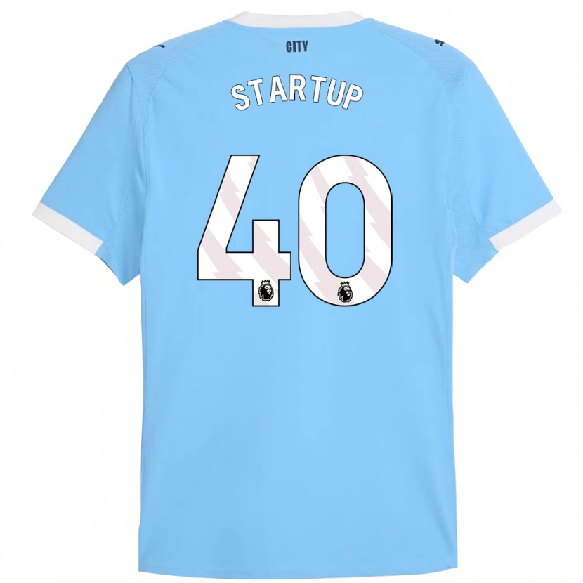 Danxen Mænd Katie Startup #40 Himmelblå Hvid Hjemmebane Spillertrøjer 2025/26 Trøje T-Shirt