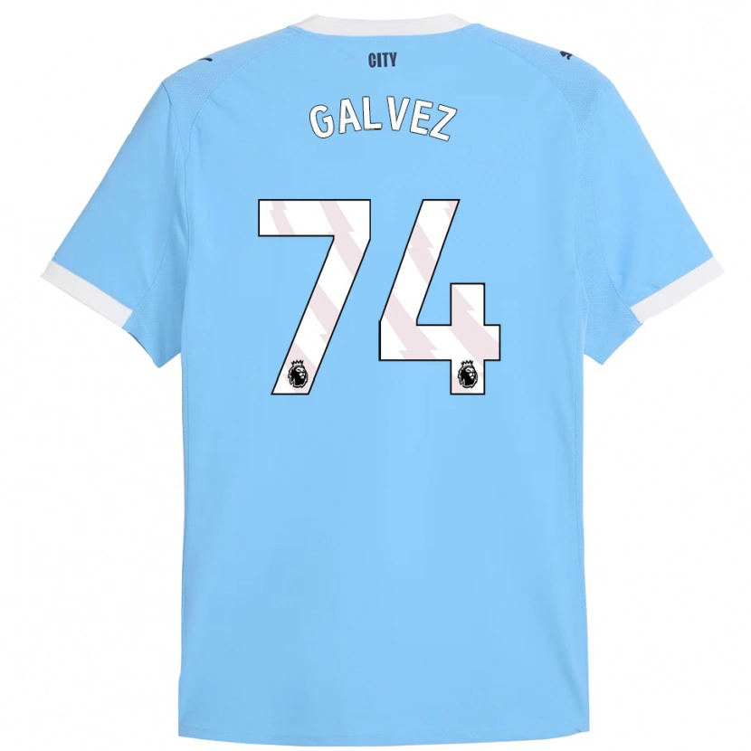 Danxen Mænd Tomas Galvez #74 Himmelblå Hvid Hjemmebane Spillertrøjer 2025/26 Trøje T-Shirt