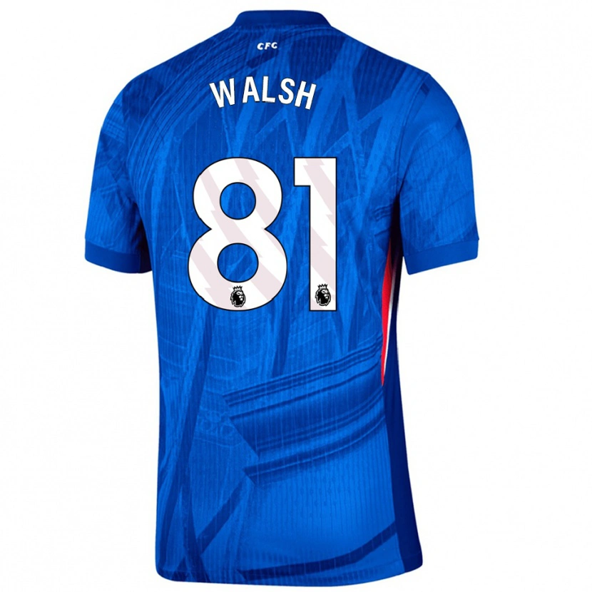 Danxen Mænd Reggie Walsh #81 Blå Hvid Hjemmebane Spillertrøjer 2025/26 Trøje T-Shirt
