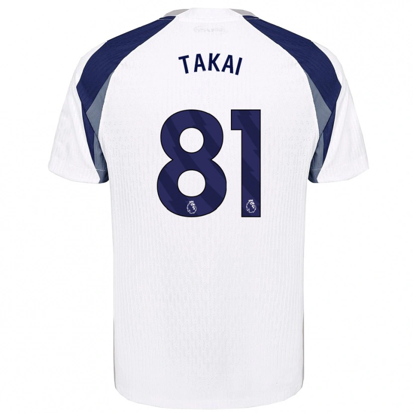 Danxen Mænd Kota Takai #81 Hvid Navy Hjemmebane Spillertrøjer 2025/26 Trøje T-Shirt