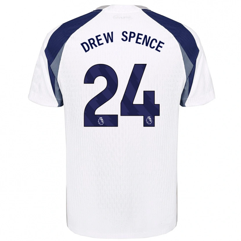 Danxen Mænd Drew Spence #24 Hvid Navy Hjemmebane Spillertrøjer 2025/26 Trøje T-Shirt