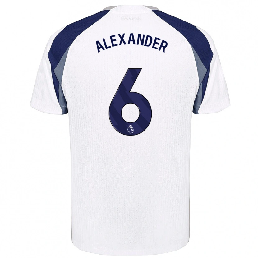 Danxen Mænd Reiss-Alexander Russell-Denny #6 Hvid Navy Hjemmebane Spillertrøjer 2025/26 Trøje T-Shirt