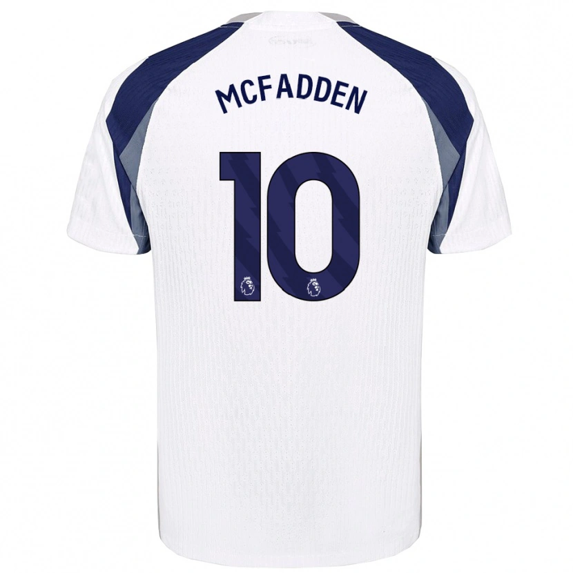 Danxen Mænd Max Mcfadden #10 Hvid Navy Hjemmebane Spillertrøjer 2025/26 Trøje T-Shirt